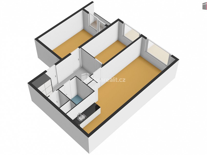 Prodej bytu 3+kk 61 m^2 Prokopova, Vlašim 