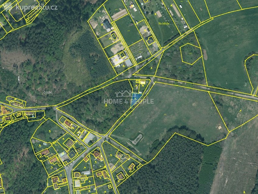 Prodej  stavebního pozemku 349 m^2 Na Vršku, Starý Plzenec 