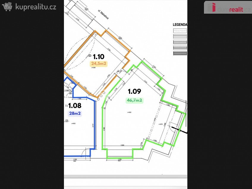 Pronájem  kanceláře 100 m^2 Kaprova, Praha 1 