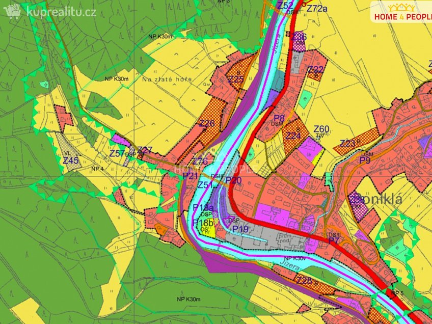 Prodej  stavebního pozemku 1636 m^2 Poniklá, Poniklá 