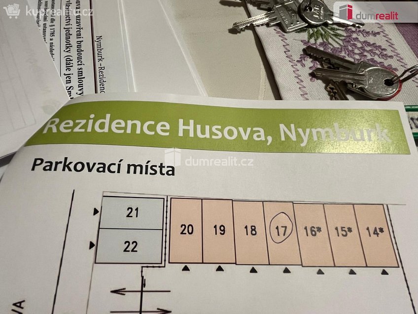 Pronájem bytu 2+kk 34 m^2 Husova, Nymburk 