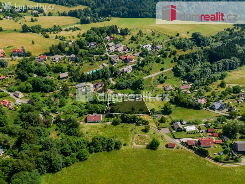 Prodej  stavebního pozemku 2124 m^2 Malá Skála, Malá Skála 