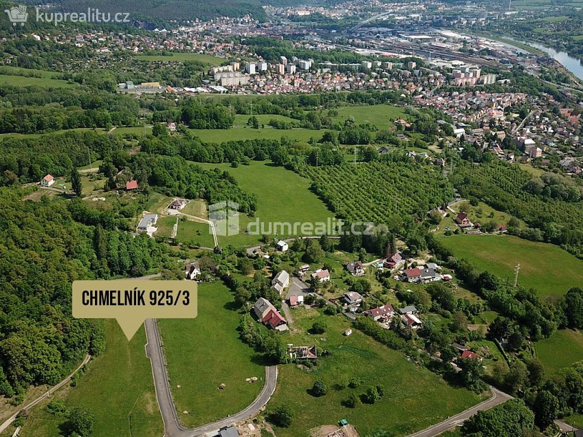 Prodej  stavebního pozemku 1500 m^2 Lomená, Děčín 