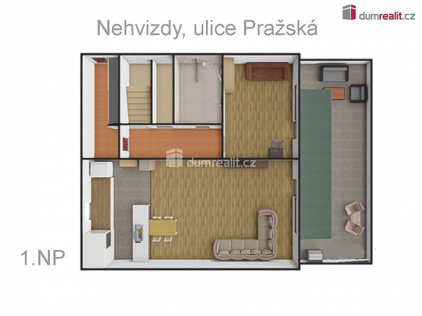 Prodej bytu 5+kk 141 m^2 Pražská, Nehvizdy 