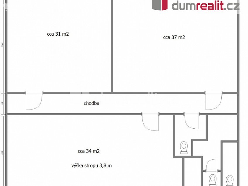 Prodej  komerční reality 120 m^2 Plavební, Mělník 