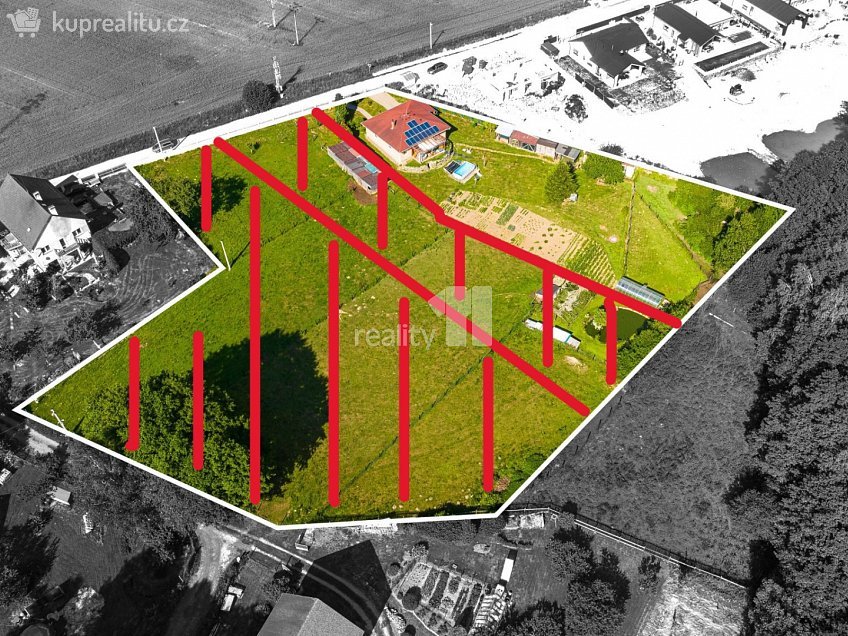 Prodej  stavebního pozemku 2306 m^2 Hamr na Jezeře, Hamr na Jezeře 