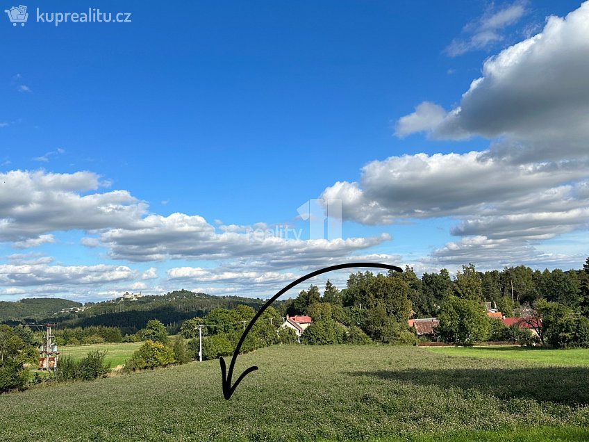 Prodej  stavebního pozemku 1065 m^2 Řečice, Řečice 