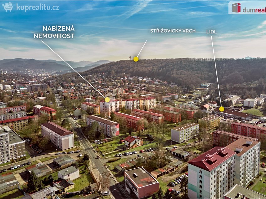 Prodej bytu 1+kk 31 m^2 Dukelských hrdinů, Ústí nad Labem 