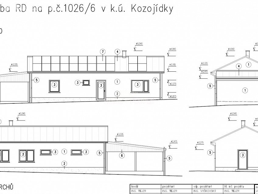 Prodej  rodinného domu 500 m^2 Kozojídky, Kozojídky 