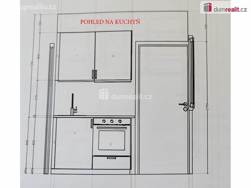 Pronájem bytu 2+1 51 m^2 Mošnova, Praha 5 