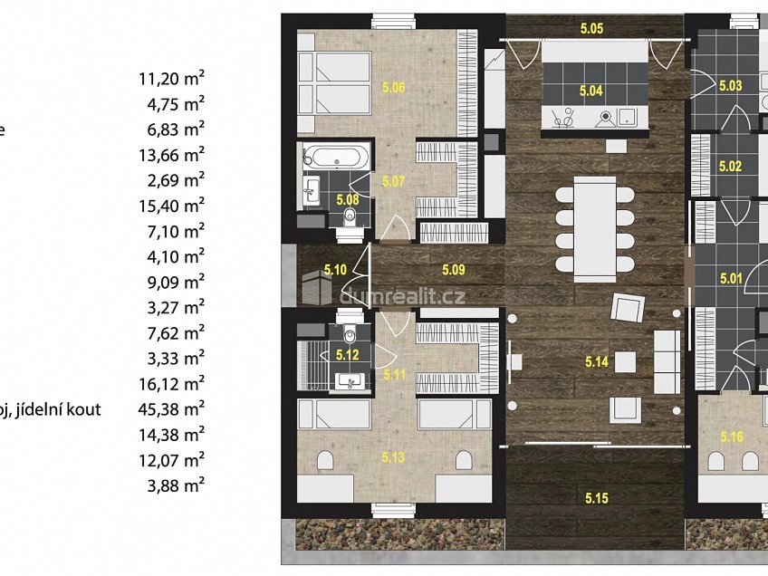 Prodej bytu 4+kk 197 m^2 Nad Kundratkou, Praha 9 