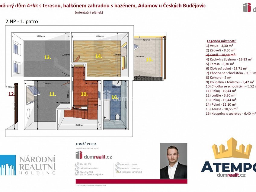 Pronájem  rodinného domu 135 m^2 Třešňová, Adamov 